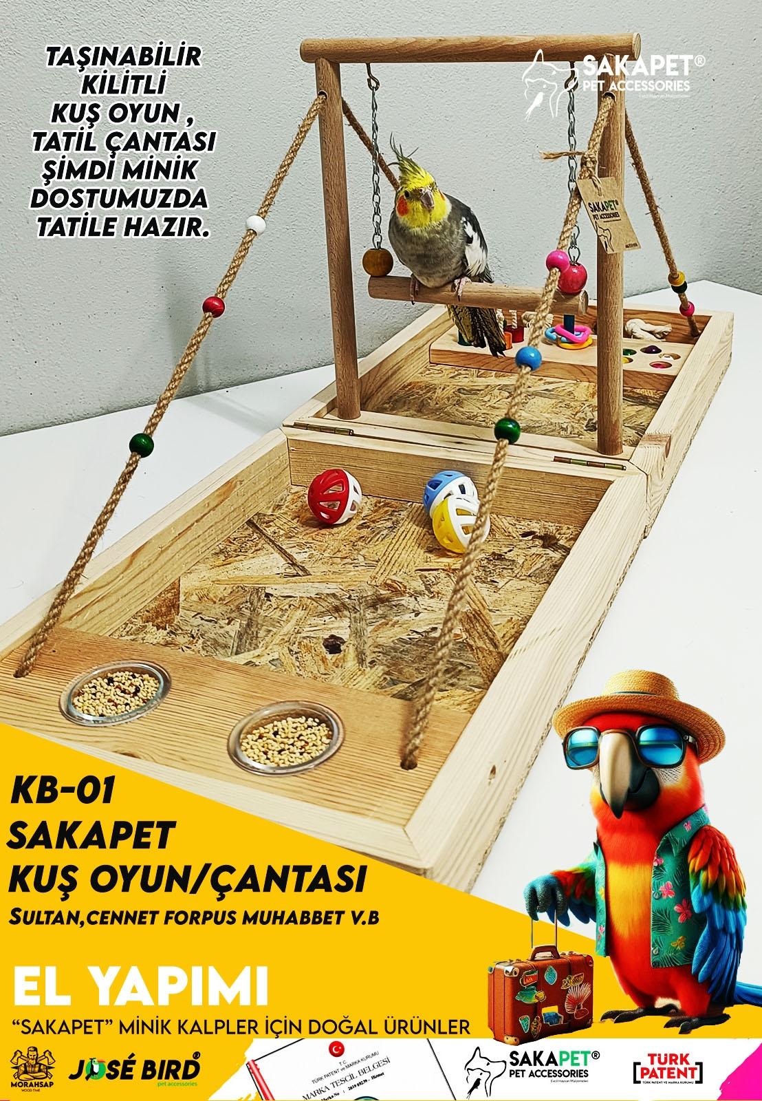 %20Taşınabilir%20Kuş%20Tatil%20Oyun%20Çantası%20Büyük%20Boy%20Sakapet%20KB-01