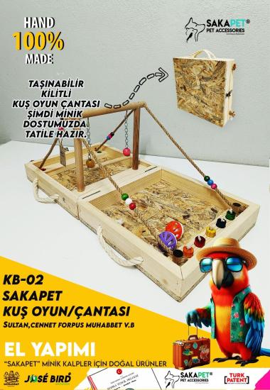 Taşınabilir Kuş Tatil Oyun Çantası Sakapet KB-02