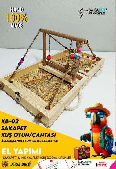 Taşınabilir Kuş Tatil Oyun Çantası Sakapet KB-02